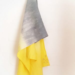 Linen Scarf | Artisan | Hand dyed and Hand Emboidery
